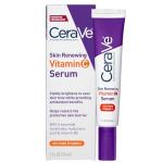 CeraVe Vitamin C Serum with Hyaluronic Acid, Skin Brightening Serum for Face with 10% Pure Vitamin C, Fragrance Free, 1 Fl. Oz