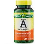 Unique Bundle Store Vitamin A 2400 mcg – 250 Softgels, High Potency Vitamin A Supplement, Vitamina A for Women and Men, Vision & Skin Support, Daily Wellness Softgels (Pack of 1)