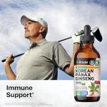 BIO KRAUTER® Ginseng Supplement - Pure Vegan Liquid Drops Korean Red Ginseng 696 mg per Serving 4 Fl.Oz 56-Day Supply - Used for Energy, Focus, Performance & Immune Support - Alcohol & Sugar Free