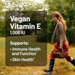 NatureWise Vitamin E 1000 IU Softgels (450mg dL-Alpha) - Vegan, Gluten-Free, Soy-Free, Non-GMO Antioxidant Dietary Supplement for Skin, Heart, Eye, and Immune Health Support - 60-Day Supply, 120 Count