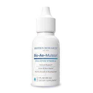 Biotics Research Bio Ae Mulsion IU Emulsified Vitamin A for Greater Uptake & Utilization, Concentrated Form, Promotes Immune Response, Aids in Visual Acuity, Supports Cardiovascular 1 Fluid Ounces