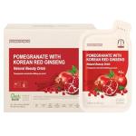 JUNG KWAN JANG Pomegranate with Korean Red Ginseng - Vegan Red Panax Ginseng Liquid Energy Drink with Natural Sweetness from Agave & Grape Extracts - No Caffeine, Non-GMO (30 Pouches, 1.69 fl oz)