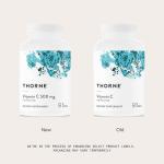 THORNE - Vitamin C 500 mg - Blend of Vitamin C and Citrus Bioflavonoids from Oranges - Supports Immune System, Cellular Energy Production & Collagen Production* - Third-Party Certified - 90 Servings