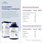 1MD Nutrition OsteoMD for Comprehensive Support - Supplement for Women and Men - Promote Density w/Vitamin D - Hydroxyapatite w/Vitamin D3 & K2-90 Capsules