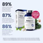 1MD Nutrition OsteoMD for Comprehensive Support - Supplement for Women and Men - Promote Density w/Vitamin D - Hydroxyapatite w/Vitamin D3 & K2-90 Capsules