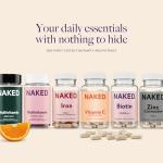 Naked Vitamin E 400 IU – Natural Vitamin E Supplement with Mixed Tocopherols for Antioxidant Support and Skin Health – 100 Softgels