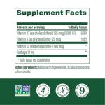 MegaFood Vitamin D3 5000 IU (125 mcg) - Vegetarian Supplements with Vitamin D3 K2 - Supports Bones, Teeth, Muscles & Immune Health - Certified Non-GMO - 60 Mini Capsules, 60 Servings