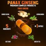 Zolotus Korean Red Panax Ginseng + Ginkgo Biloba, Ashwagandha, Beetroot, Green Tea - 120 Capsules (Pack of 2)