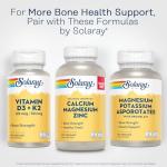 SOLARAY Calcium Magnesium Zinc Supplement - with Calcium 1000mg, Magnesium 500mg - Bone Health, Muscle Function, Heart Health and Immune Support - Vegan, 60 Day Guarantee, 68 Servings, 275 VegCaps