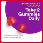 SmartyPants Organic Toddler Multivitamin Gummies: Probiotics, Omega 3 (ALA), Vitamin D3, C, Vitamin B12, B6, A, K & Zinc, Beta Carotene, Gluten Free, Three Fruit Flavors, 60 Count (30 Day Supply)