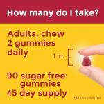 Nature Made Zero Sugar Multivitamin Gummies, Mens & Womens Multivitamins, Daily Nutritional Support Vitamin and Mineral Supplement, Aspartame Free, 90 Gummies, 45 Day Supply