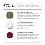 Ritual Iron Supplement to Support Low Iron Levels 60 mg | 48-hour Dosing Routine with BioSeries™ Technology plus Vitamin A and C. Designed for Optimal Absorption and Minimal GI Discomfort* 15 Servings