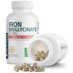 Bronson Iron Bisglycinate 25 mg Gentle on The Stomach, Supports Energy & Healthy Red Blood Cell Production - Non-Constipating Formula - Non GMO, 90 Vegetarian Capsules