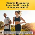 Nature Made Vitamin D3 K2 Gummies, Vitamin D 5000 IU Per Serving for Bone, Teeth, Muscle and Immune Support, 50 Gummy Vitamins, 25 Day Supply