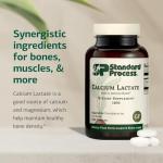 Standard Process Calcium Lactate Bone & Immune Health Dietary Support - Vegan, Gluten-Free, Non-Dairy, Non-Soy & Non-Grain - Bone, Joint & Health Support - 180 Tablets