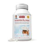 ANDREW LESSMAN Vitamin D3 5000 IU 60 Capsules - High Potency, Essential for Calcium Absorption, Supports Bone Health, Healthy Muscle Function, Immune System, More. Small Easy to Swallow Capsules