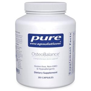 Pure Encapsulations OsteoBalance | Hypoallergenic Supplement to Promote Calcium Absorption and Enhance Healthy Bone Mineralization* | 351 Capsules