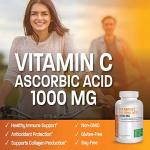 Bronson Vitamin C 1000mg Premium Non-GMO Ascorbic Acid Tablets, 250 Count