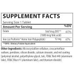 Proferrin Forte-12mg of high Absorbing Heme Iron Polypeptide. Easy on The Gut. 90 Tablets. 1mg of Folic Acid to aid in red Blood Cell Production. Not affected by Coffee, Calcium, or PPI's.
