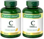 Nature's Bounty Vitamin C 1000mg, Supports Immune and Antioxidant Health, Vitamin C Supplement, 1 Per Day, 300 Vegetarian Caplets (Pack of 2)