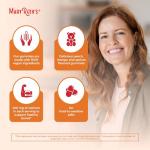 MaryRuth Organics Calcium Supplement | Sugar Free | Calcium Gummies for Women and Men Ages 14+ | Strong Bones and Teeth | Essential Mineral | Vegan | Gluten Free | 60 Count