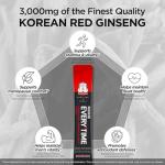 JUNG KWAN JANG Korean Red Ginseng Extract Everytime 3000mg | Sugar Free Energy Supplement, Ginseng Tea, Ginseng Supplement, Korean Food | Energy Boost, Stamina | 10 Count