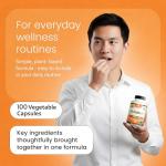 NaturaLife Labs Vitamin C with Vitamin D3, Zinc, Elderberry & Ginger Root – 1,700 mg per Serving – 100 Capsules, Vegan, Non-GMO, Gluten Free