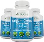 Calcium Citrate 1000mg - 365 Vegan Capsules not Tablets with Added Parsley, Dandelion and Watercress - Without Vitamin D - Made in The USA by Purely Holistic
