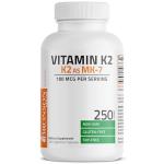 Bronson Vitamin K2 as MK-7 Menaquinone 100 mcg Non-GMO, 250 Capsules