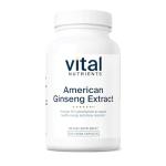 Vital Nutrients - American Ginseng - Energy Support - Mental and Physical Endurance - 100 Vegetarian Capsules per Bottle - 250 mg