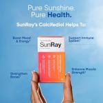 Immunotec Sunray – Calcifediol 75 mcg – Advanced Form of Vitamin D – Once a Week Dose – Superior Absorption - Fast Acting