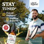 Wild & Organic Korean Red Ginseng Extract Drops - Panax Ginseng Supplement for Immune Support - Liquid Root Tincture for Overall Well-Being - Vegan, Sugar & Alcohol-Free - 2 fl oz