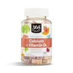 365 by Whole Foods Market, Calcium and Vitamin D3 Kids' Gummies, Assorted Natural Fruit Flavors, 60 Count
