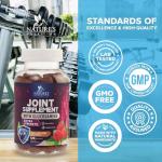 Joint Support Gummies Glucosamine Plus Vitamin E - Nature's Joint Support Supplement for Occasional Discomfort for Back, Knees & Hands - Cartilage & Joint Health & Flexibility Support - 120 Gummies