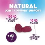 Joint Support Gummies Glucosamine Plus Vitamin E - Nature's Joint Support Supplement for Occasional Discomfort for Back, Knees & Hands - Cartilage & Joint Health & Flexibility Support - 120 Gummies