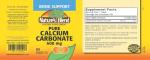 Nature's Blend Pure Calcium Carbonate 600 mg 100 Tabs (1684)