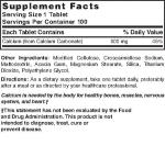 Nature's Blend Pure Calcium Carbonate 600 mg 100 Tabs (1684)