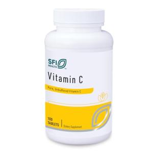 Klaire Labs SFI Health Vitamin C - 1000 Milligrams L-Ascorbic Acid in Coated Tablets to Protect from Oxidation (100 Tablets)