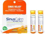 Boiron SinusCalm Pellets for Sinus Pain Relief, Runny Nose, Congestion, Sinus Pressure, Headache - 2 Count (160 Pellets)