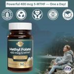 Vitamines Vitales Methyl B12 + Folate – 90 Vegan Capsules | Active B12 & Methyl folate for Energy