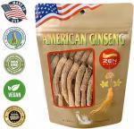Zen Ginseng - 4 oz Bag of American Wisconsin Ginseng Root - Non-GMO, Gluten Free. Add This Ginseng in Soup, Tea, Coffee, juices, Smoothies and Baking (Small Long Root 4 oz Bag)
