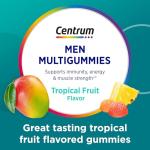 Centrum Men's Multivitamin Gummies, Immune, Energy, Healthy Appearance Support, 100 Count, 50 Day Supply