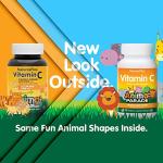 NaturesPlus Animal Parade Vitamin C Children's Chewable - Natural Orange Juice Flavor - 90 Animal-Shaped Tablets, Pack of 2 - Vegan, Vegetarian, Gluten Free - 90 Total Servings