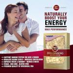 Zen American Wisconsin Ginseng Slices — Improved Energy, Performance, & Mental Health for Men & Women (8oz. Box)