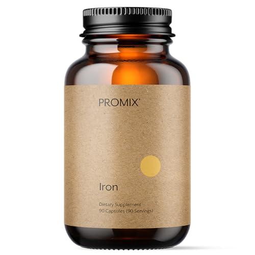 Promix Nutrition Heme Iron Supplement | Gut Friendly | 11mg polypeptide Formula - 90 Count