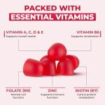 Ollyoo Multivitamin Gummies for Adults | Cherry & Strawberry Flavor | Great Source of Vitamin A & Essential Nutrients | Supports Overall Health | 60 Count