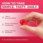 Ollyoo Multivitamin Gummies for Adults | Cherry & Strawberry Flavor | Great Source of Vitamin A & Essential Nutrients | Supports Overall Health | 60 Count