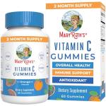 MaryRuth Organics Vegan Vitamin C Gummies | 2 Month Supply | Immune Support Supplement for Adults & Kids | Chewable Vitamin C Gummy Vitamins | Non-GMO | Pectin Based | 60 Count