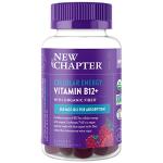 New Chapter® Organic Vitamin B12+ Gummies – 47% Less Sugar§, USDA Organic Vegan B12, Two Daily Gummies for Cellular Energy Support with Cordyceps, Non-GMO, Gluten Free, Raspberry Flavored, 60ct