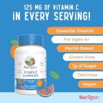 MaryRuth Organics Vegan Vitamin C Gummies | 2 Month Supply | Immune Support Supplement for Adults & Kids | Chewable Vitamin C Gummy Vitamins | Non-GMO | Pectin Based | 60 Count